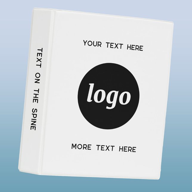 Simple Logo With Text Business Promotional Mini Binder (Logo and custom text professional business promotional mini binder )