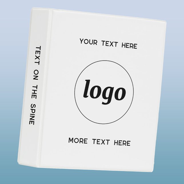 Simple Logo With Text Business Promotional Mini Binder (Logo and custom text professional business promotional mini binder )