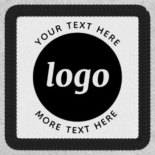 Simple Logo With Text Business Promotional Patch