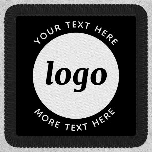 Simple Logo With Text Business Promotional Patch
