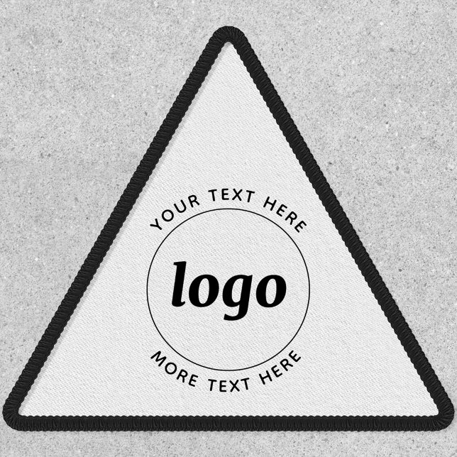 Simple Logo With Text Business Promotional Patch (Simple logo with custom text business branding promotional patch)