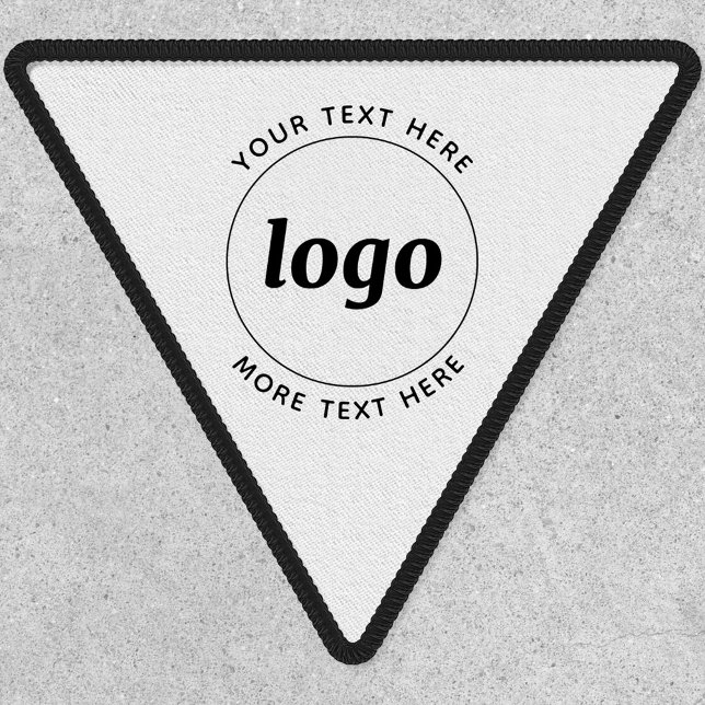 Simple Logo With Text Business Promotional Patch (Simple logo with custom text business branding promotional patch)