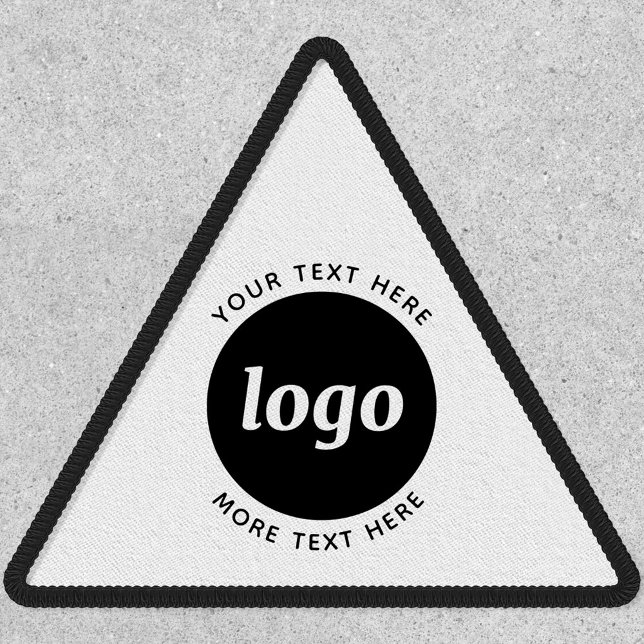 Simple Logo With Text Business Promotional Patch (Simple logo with custom text business branding promotional patch)