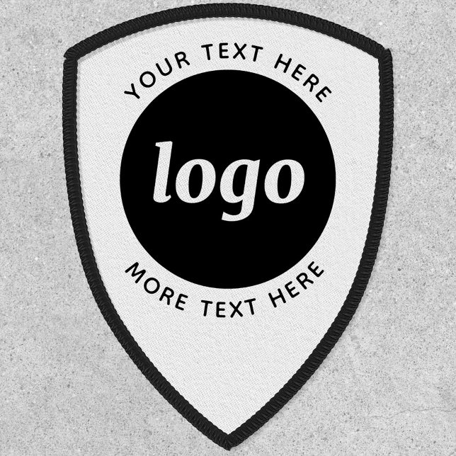 Simple Logo With Text Business Promotional Patch (Simple logo with custom text business branding promotional patch)