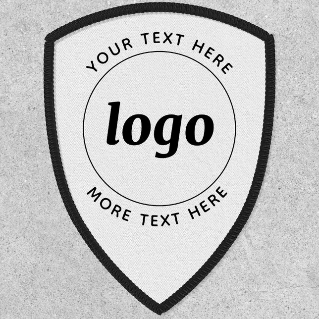 Simple Logo With Text Business Promotional Patch (Simple logo with custom text business branding promotional patch)