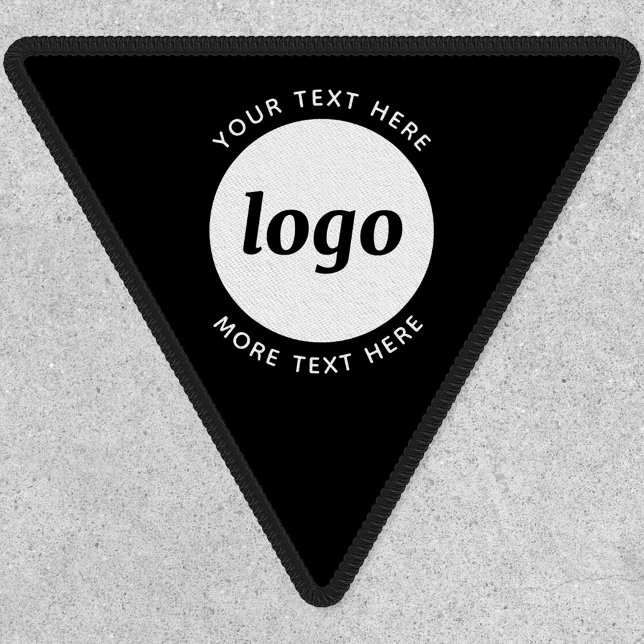 Simple Logo With Text Business Promotional Patch (Simple logo with custom text business branding promotional patch)