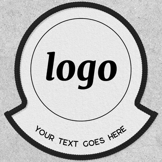 Simple Logo With Text Business Promotional Patch (Simple logo with custom text business branding promotional patch)