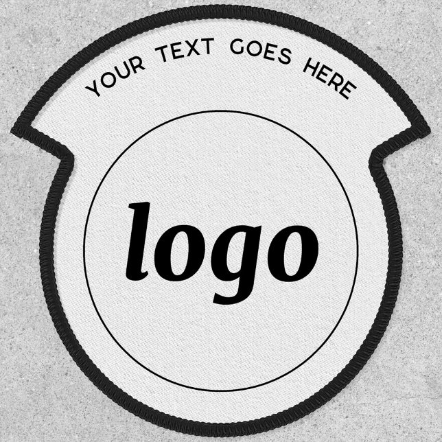 Simple Logo With Text Business Promotional Patch (Simple logo with custom text business branding promotional patch)