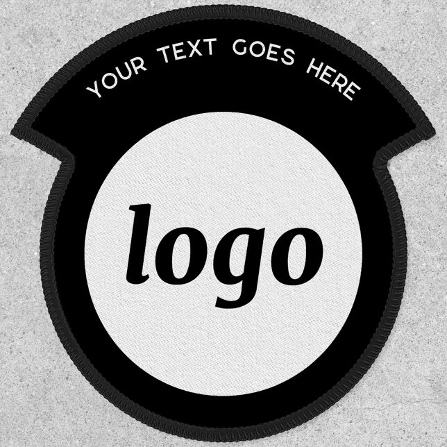 Simple Logo With Text Business Promotional Patch (Simple logo with custom text business branding promotional patch)