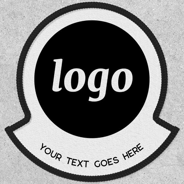 Simple Logo With Text Business Promotional Patch (Simple logo with custom text business branding promotional patch
)