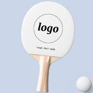 Simple Logo With Text Business Promotional Ping Pong Paddle