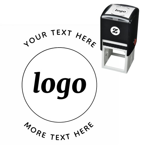 Simple Logo With Text Business Promotional Self_inking Stamp