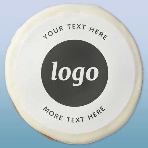 Simple Logo With Text Business Promotional Sugar Cookie