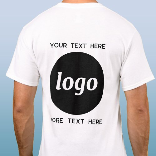 Simple Logo With Text Business Promotional T_Shirt