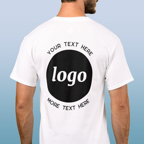 Simple Logo With Text Business Promotional T_Shirt