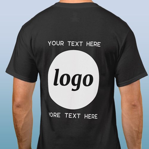 Simple Logo With Text Business Promotional T_Shirt