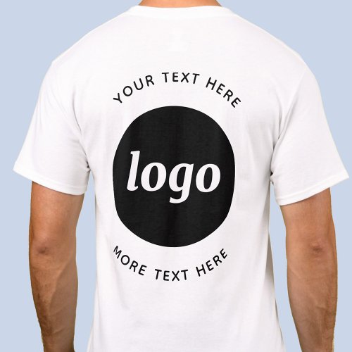 Simple Logo With Text Business Promotional T_Shirt