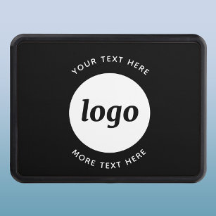 Simple Logo With Text Business Promotional Trailer Hitch Cover