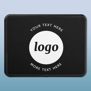 Simple Logo With Text Business Promotional Trailer Hitch Cover