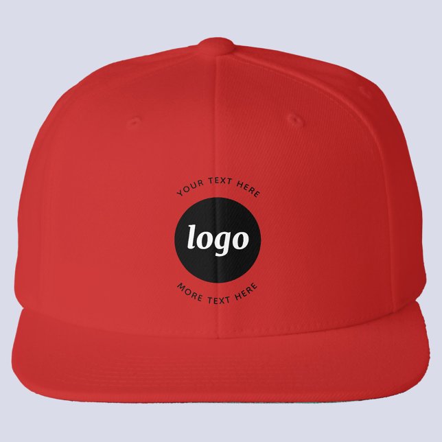 Simple Logo With Text Business Promotional Visor (Simple logo with custom text business branding promotional hat )