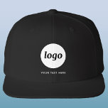 Simple Logo With Text Business Promotional Visor<br><div class="desc">Add your own logo and choice of text to this design. Remove the top or lower text if you prefer. Minimalist and professional. Great for staff and employee uniform branding, or as a promotional product to sell or give away for your clients and customers. Perfect for a trade show or...</div>