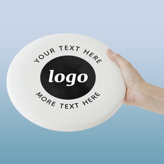 Simple Logo With Text Business Promotional Wham-O Frisbee (Simple logo with custom text business promotional frisbee)