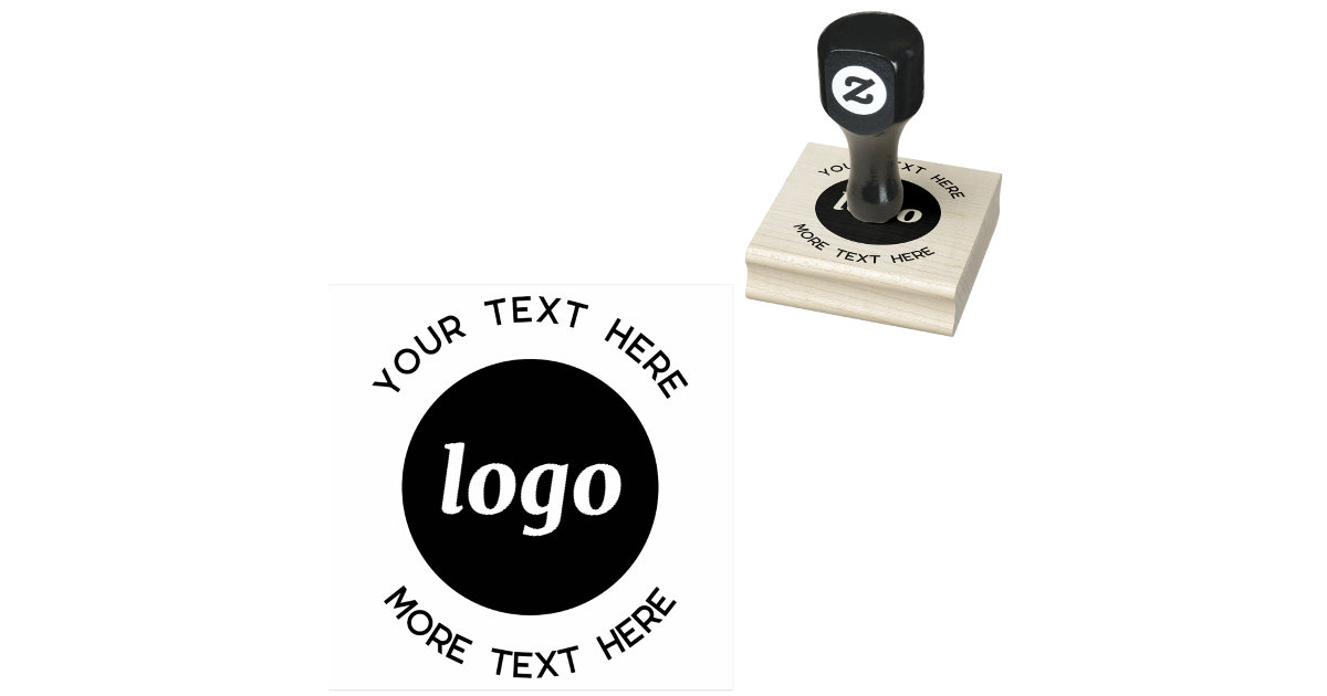 Custom Rubber Stamp with Logo Text,12 Sizes Personalized Stamps with  Logo-Create Your Own Stamp for Return Address Stamp|Teacher
