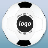 Simple Logo With Text Business Soccer Ball at Zazzle