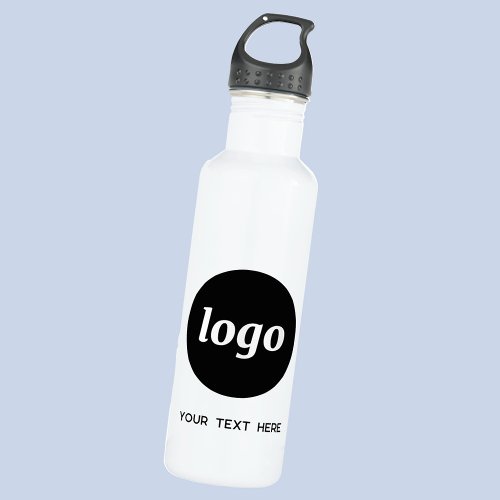 Simple Logo With Text Business Stainless Steel Water Bottle