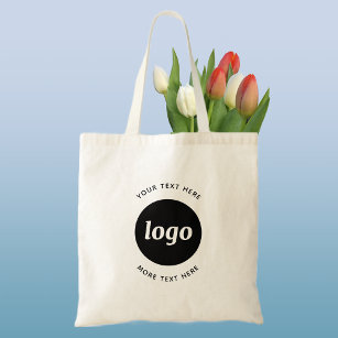 Simple Logo With Text Business Tote Bag