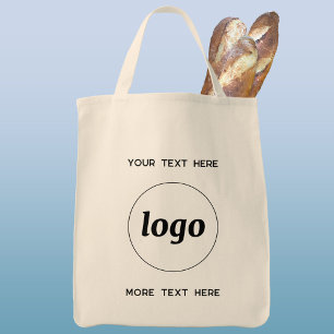 Simple Logo With Text Business Tote Bag