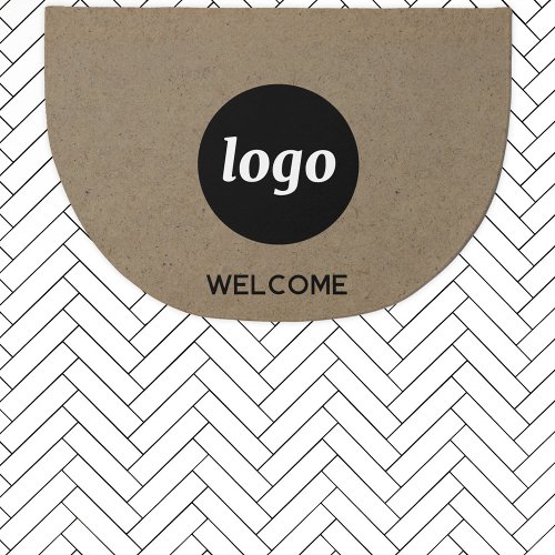 Simple Logo With Text Business Welcome Doormat