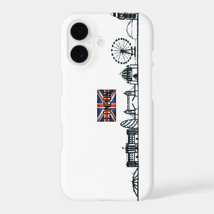 SIMPLE LONDON LANDMARK ILLUSTRATION DESIGN iPhone 17 CASE