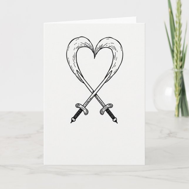 Simple Love And Strength Card (Front)