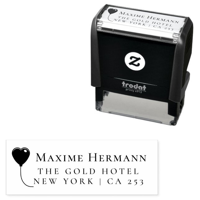 Simple LOVE | Family Name & Return Self-inking Stamp (In Situ)