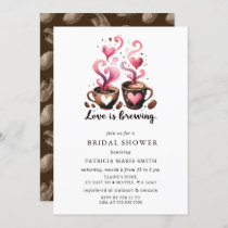 Simple Love is Brewing Coffee Bridal Shower Invitation