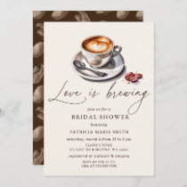 Simple Love is Brewing Coffee Bridal Shower Invitation