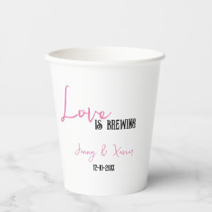 Simple Love is Brewing, Coffee/Tea Paper Cups