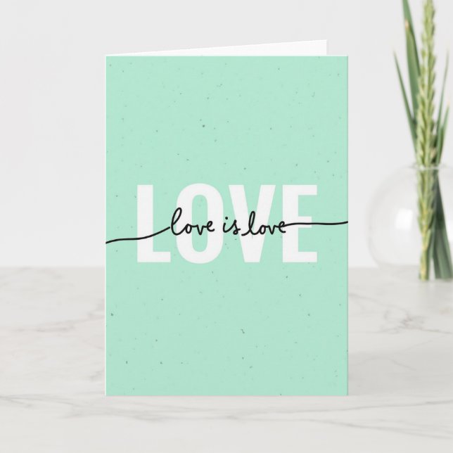 Simple Love Is Love Card (Front)