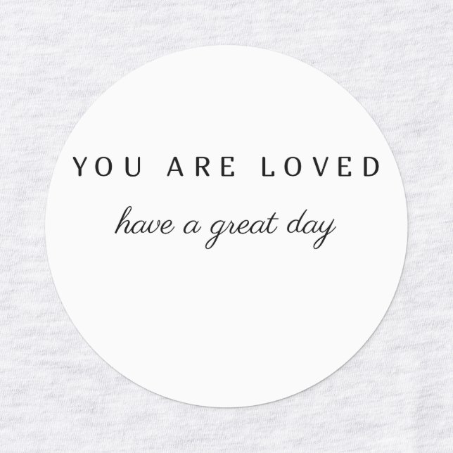 Simple love kids' labels (Design 1)