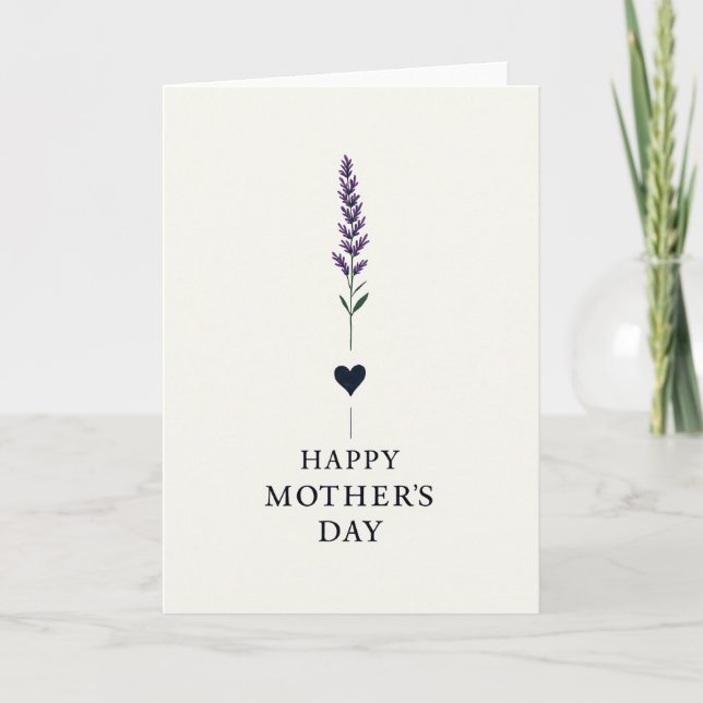 Simple Love Mothers Day Card (Front)