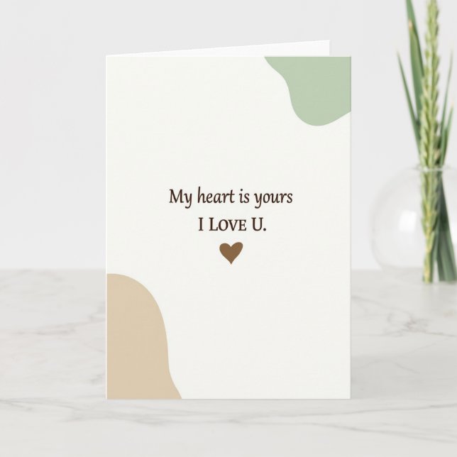 Simple Love Organic Matte Card (Front)