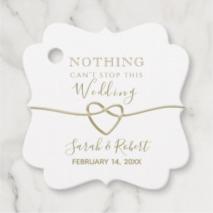 Simple Love Quote Wedding Favor Tags