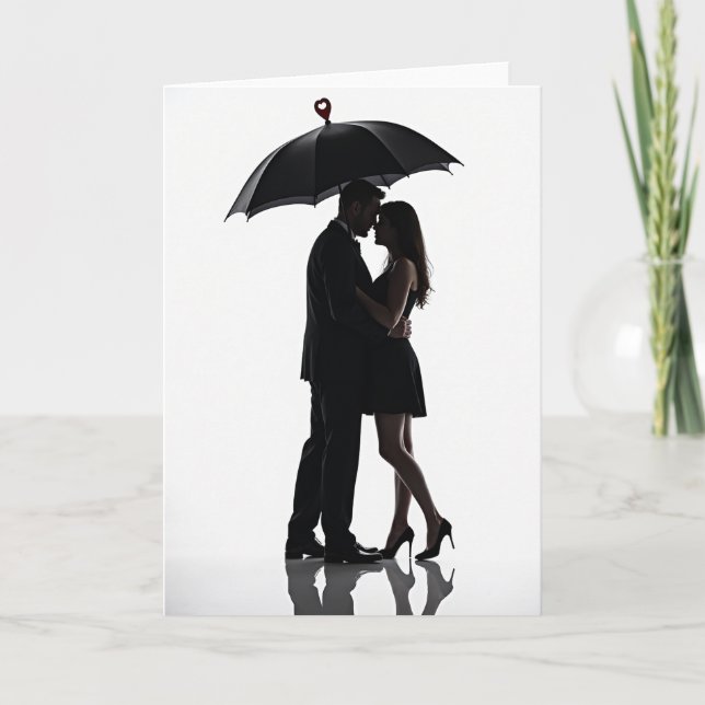 Simple Love Umbrella Card (Front)