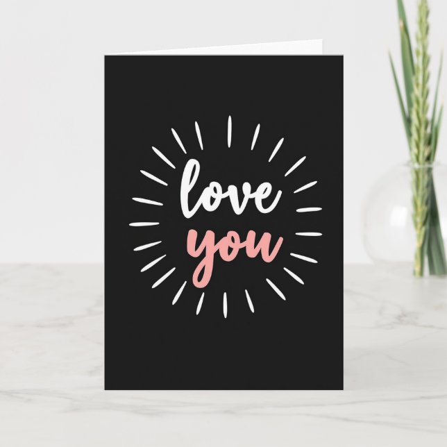 Simple Love You Expression Card (Front)