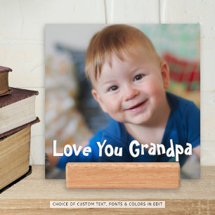 Simple LOVE YOU GRANDPA Photo Holder