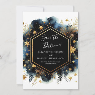 Simple Lovely Celestial Wedding Save The Date