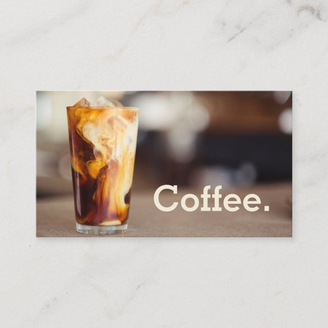 Simple Loyalty Iced Coffee Punch-Card (Front)