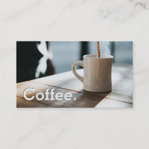 Simple Loyalty Pour Black Coffee Punch-Card Card