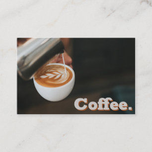 Simple Loyalty Pour Coffee Art Punch-Card Card